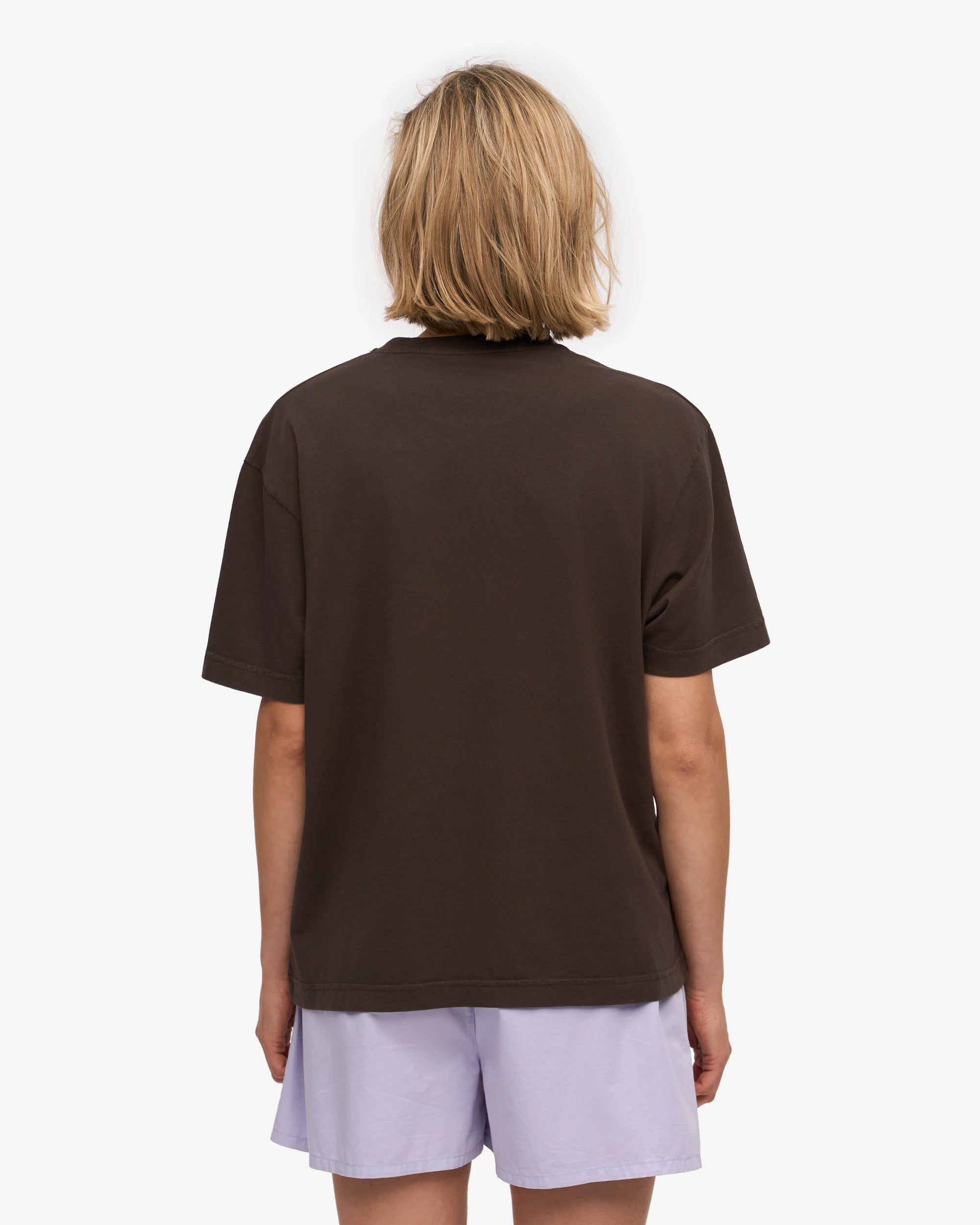 OVERSIZED T-SHIRT - COFFEE BROWN