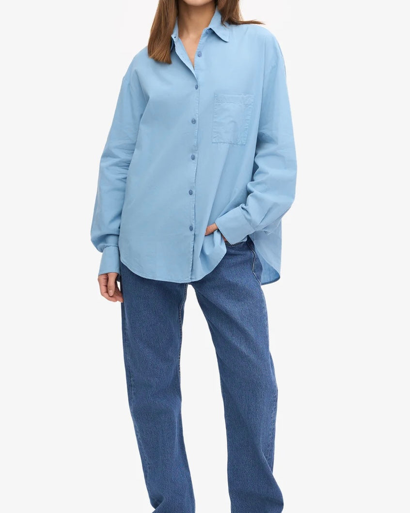 OVERSIZED SHIRT - SEASIDE BLUE