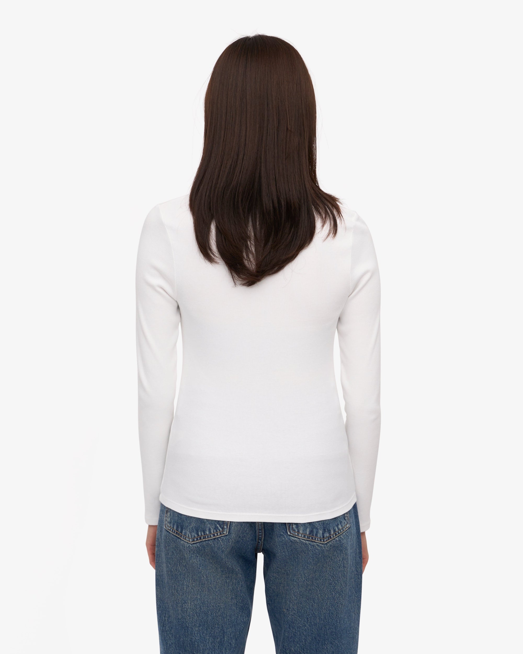 Rib LS T-Shirt - White