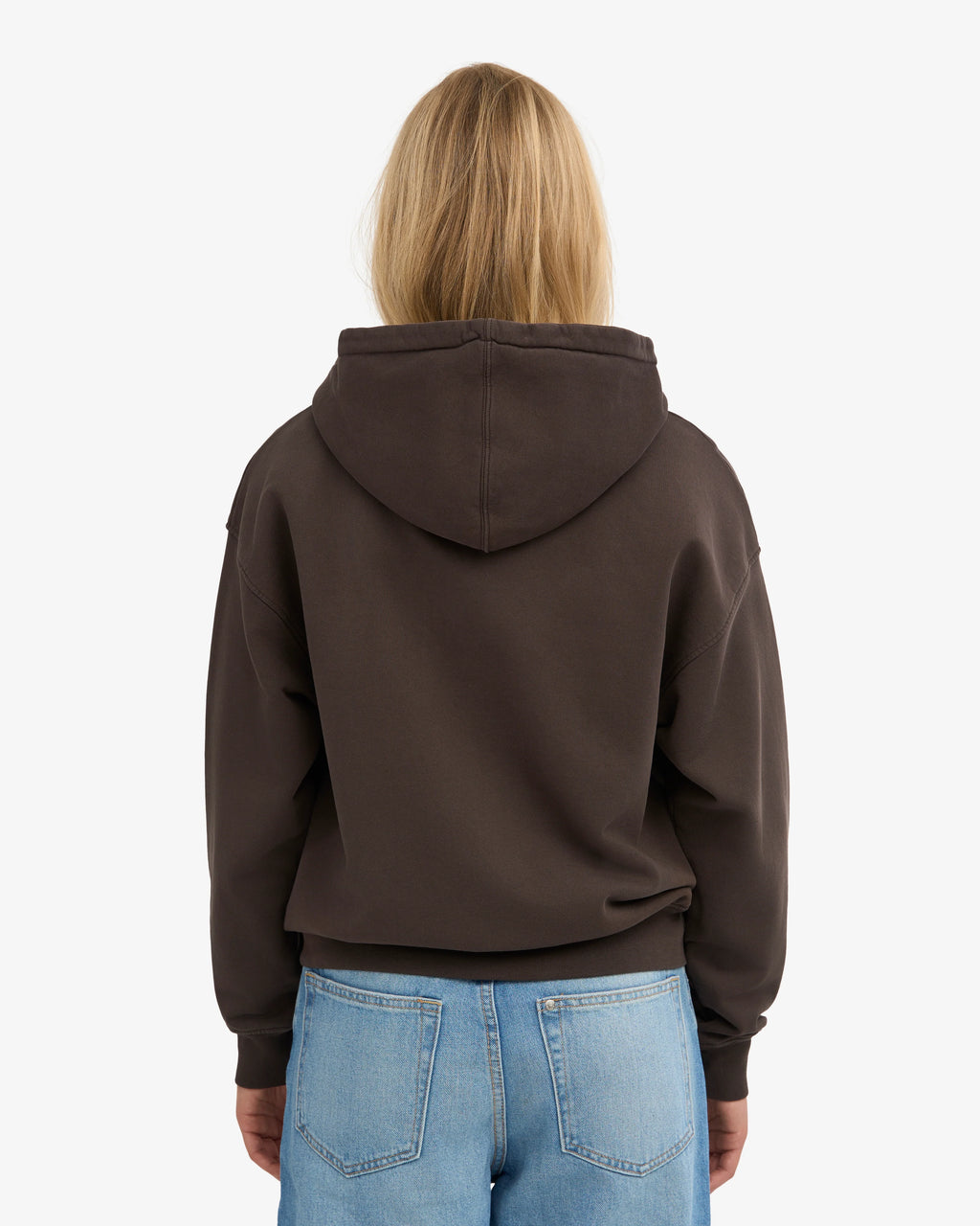 ZIP HOOD - COFFEE BROWN