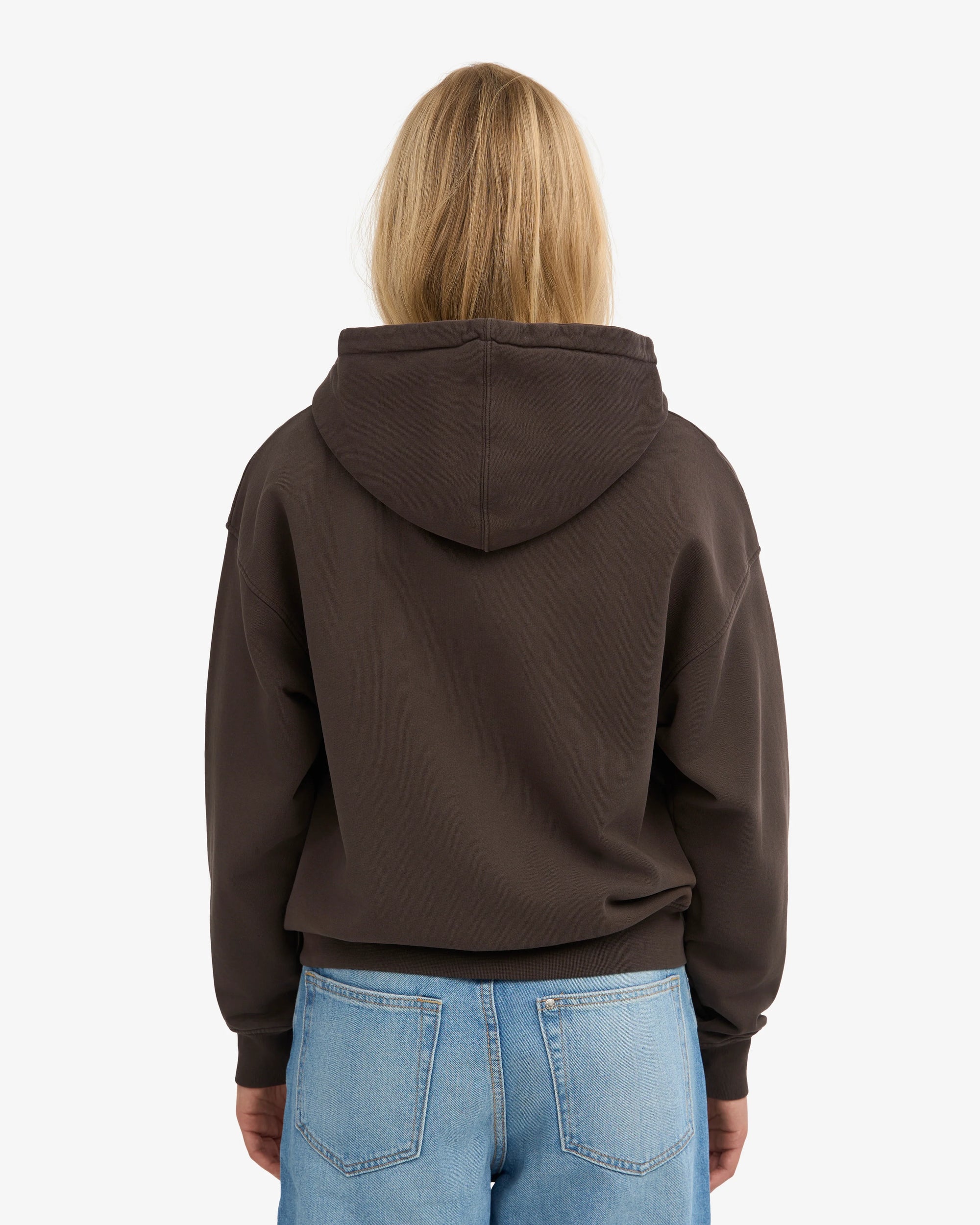 ZIP HOOD - COFFEE BROWN