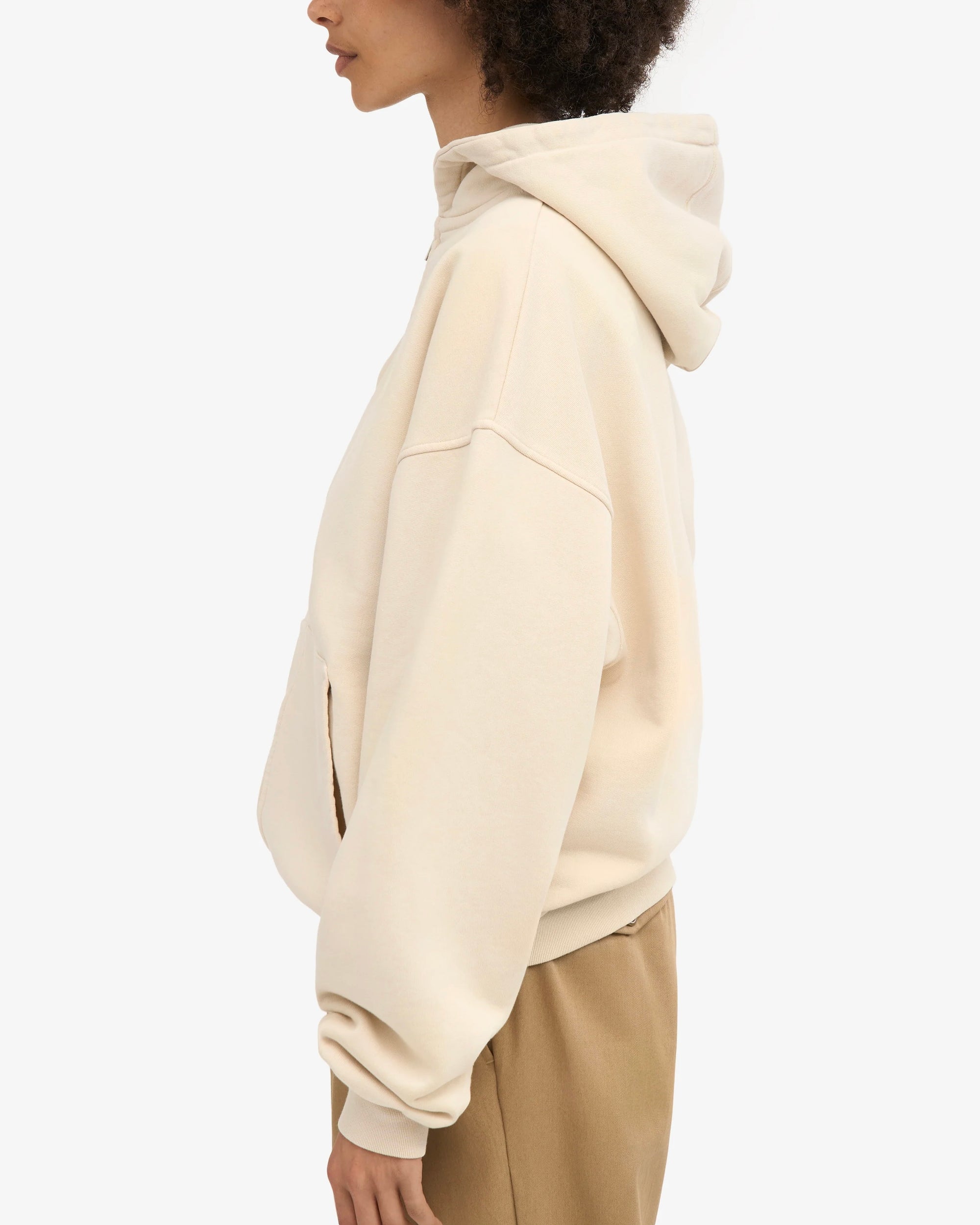 ZIP HOOD - IVORY