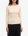 Rib LS T-Shirt - Ivory