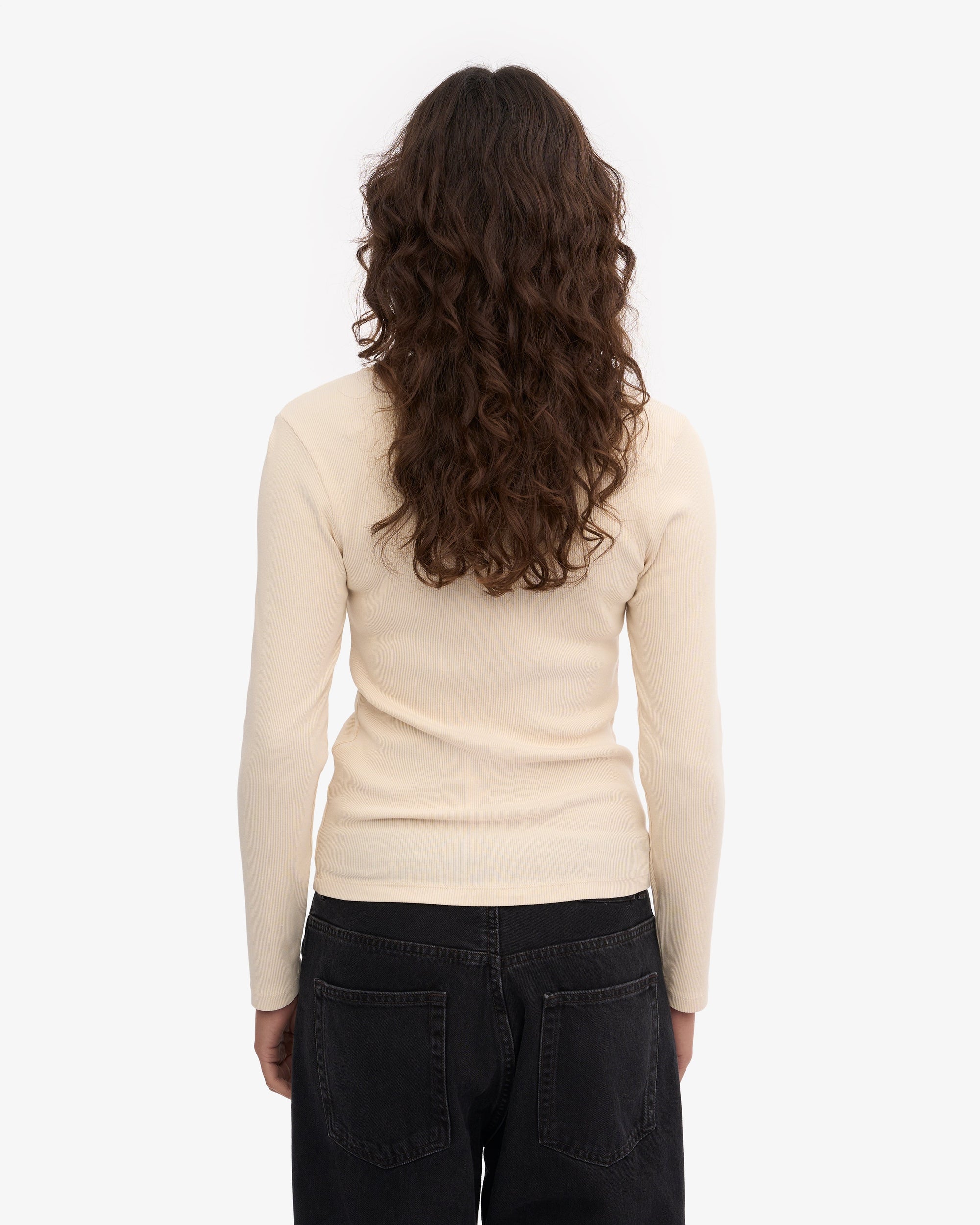 Rib LS T-Shirt - Ivory