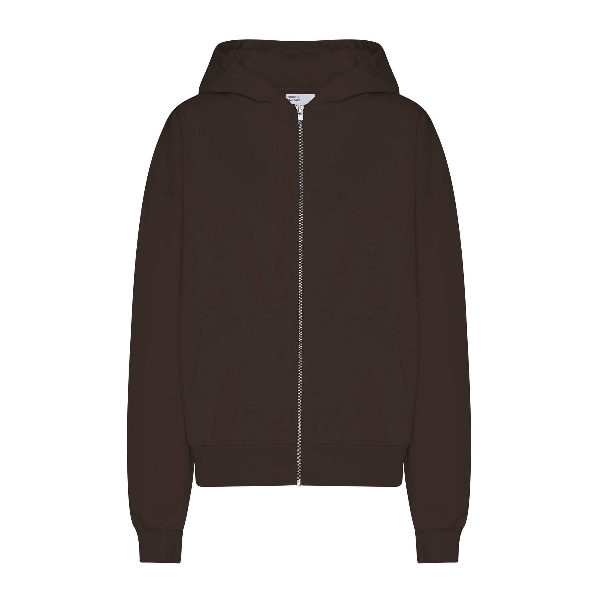 ZIP HOOD - COFFEE BROWN