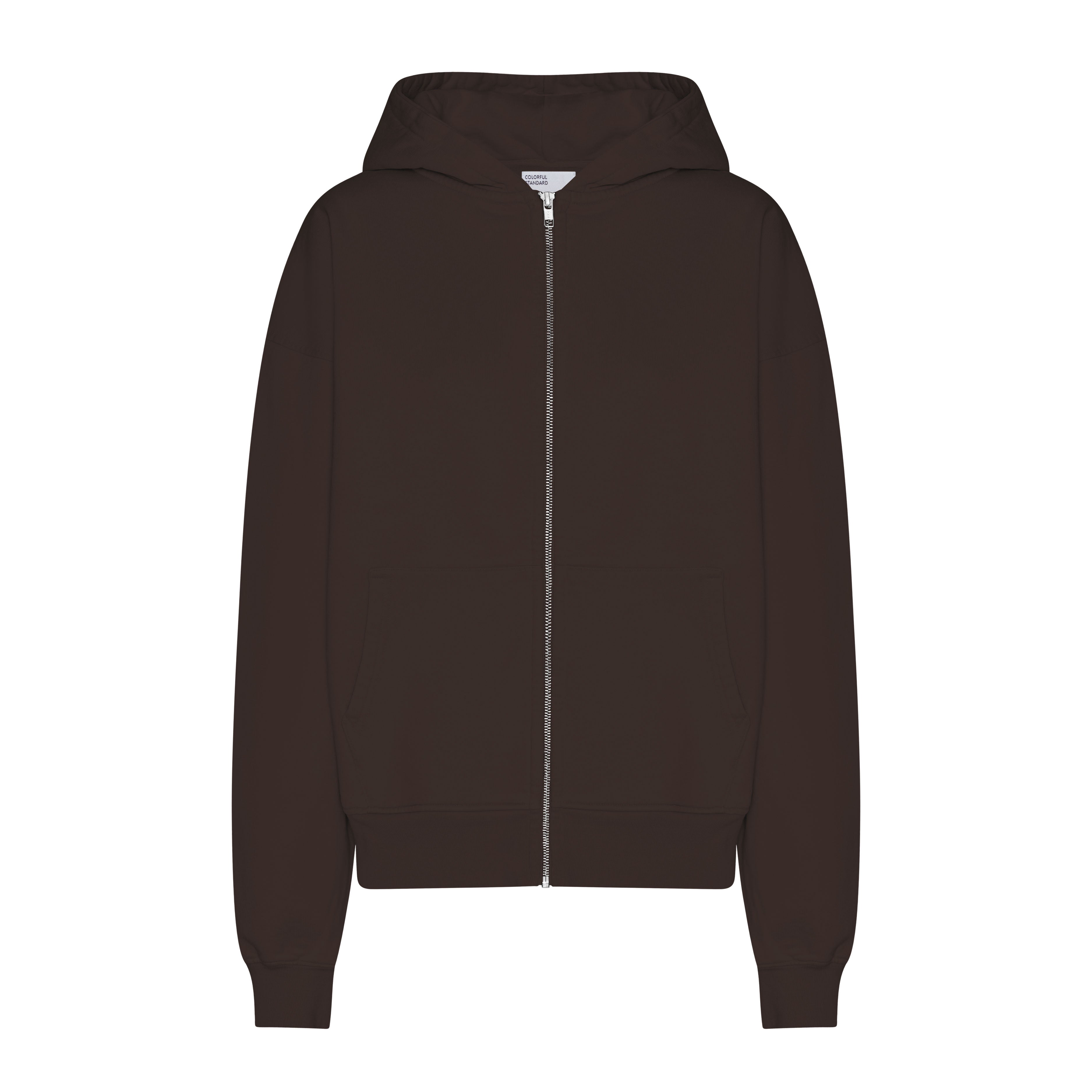 ZIP HOOD - COFFEE BROWN