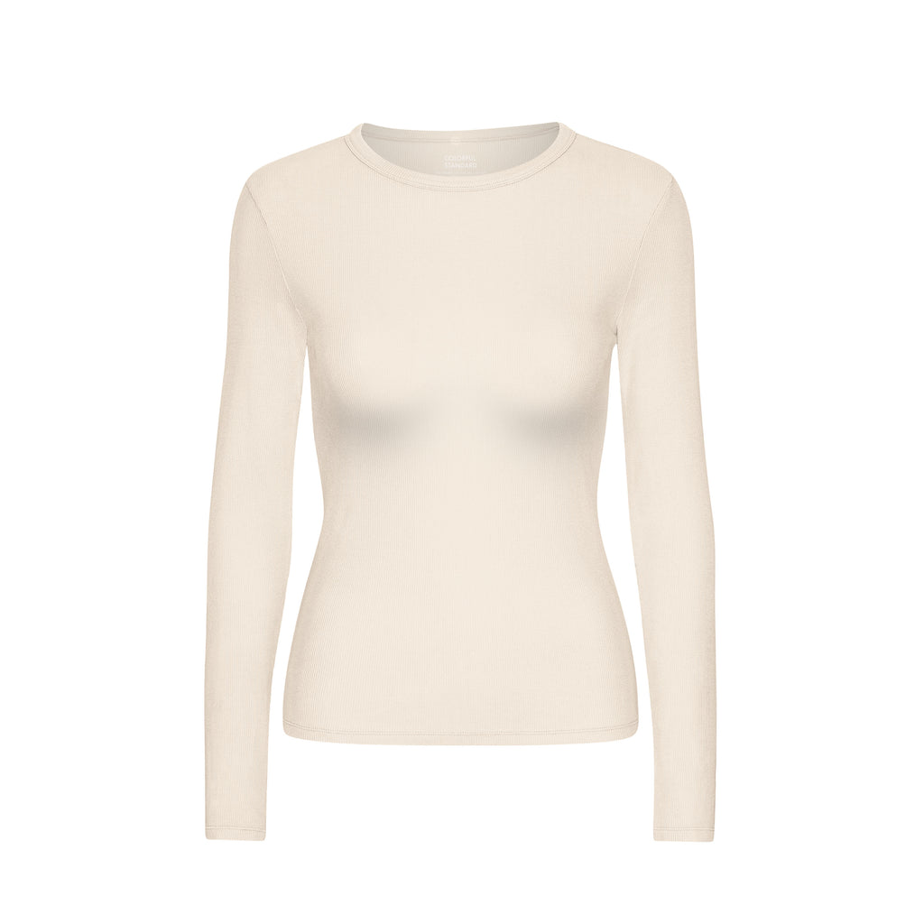 Rib LS T-Shirt - Ivory